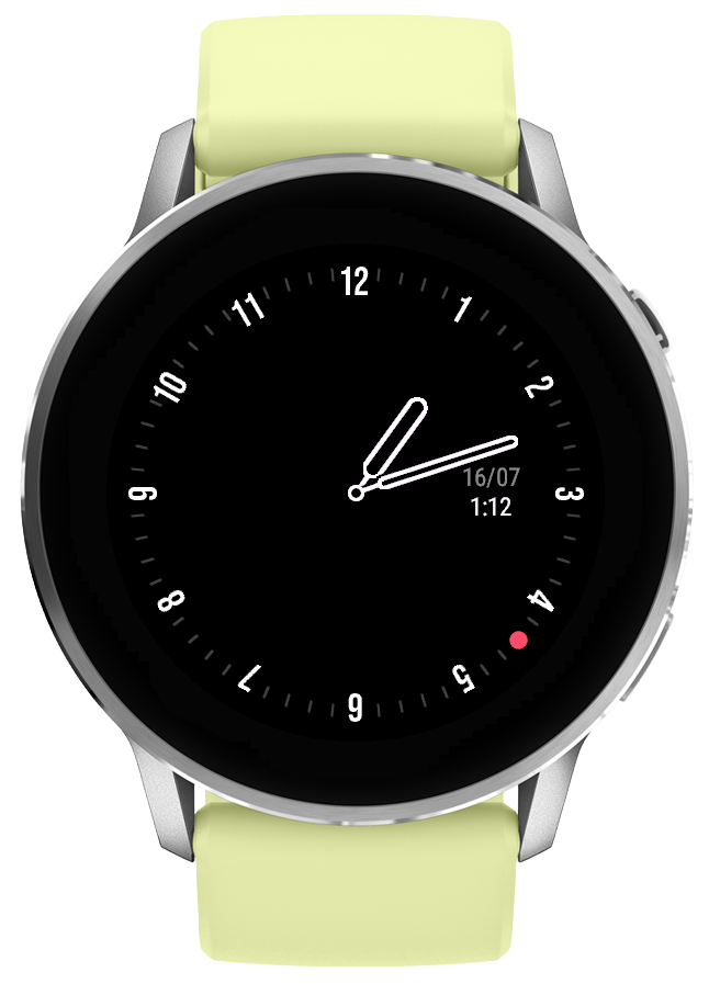 Analogged minimal watchface with clean analog hands